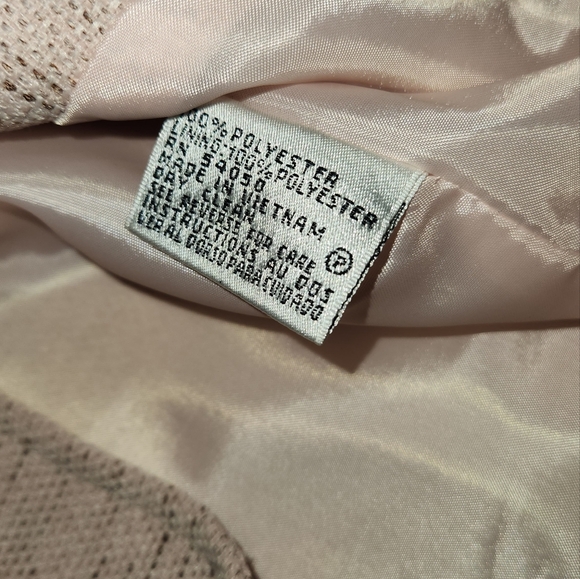 Collections for Le Suit Vntg Powder Pink w Blk Threading Blazer. Sz 14. - Picture 7 of 11